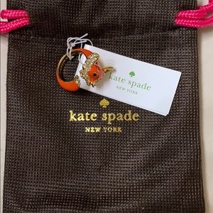 NWT Kate Spade Fox Ring